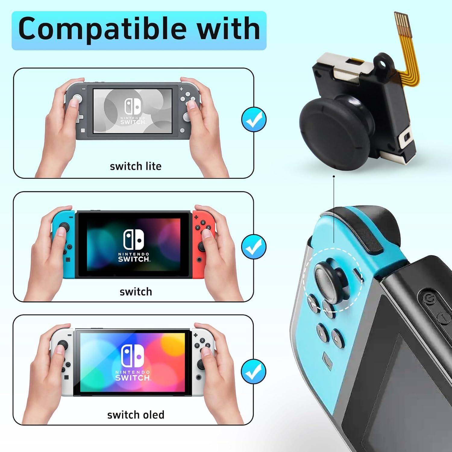 Joystick Joycon Intec Gaming G3648 Sin Deriva 2 Piezas