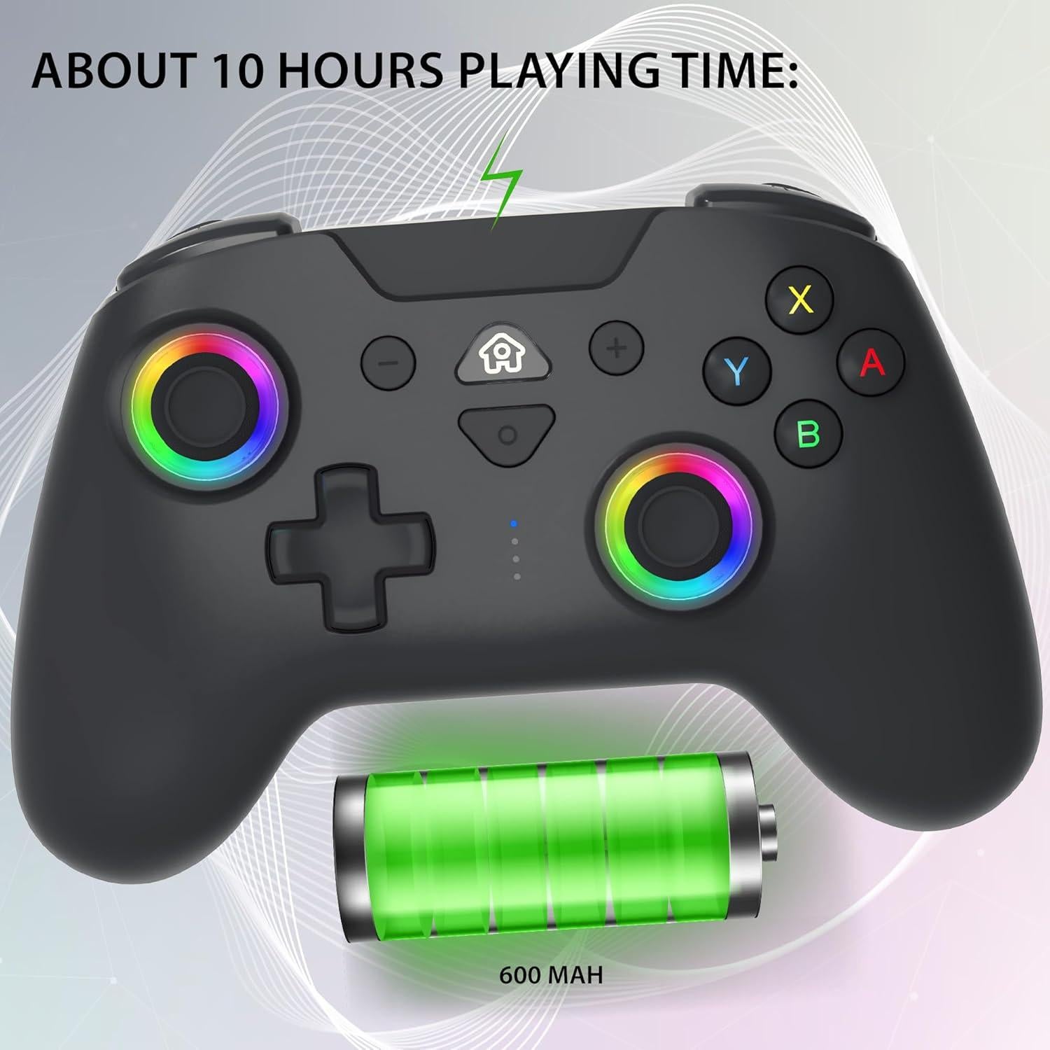 Controlador Inalámbrico Subsonic para Switch - Negro