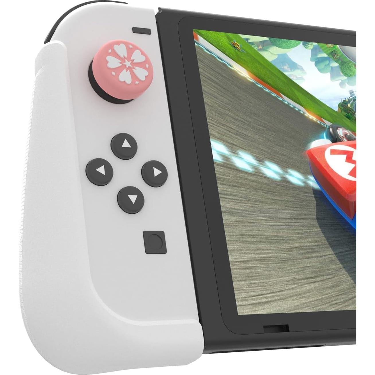 Agarre y tapas de pulgar MystiForge para Nintendo Switch