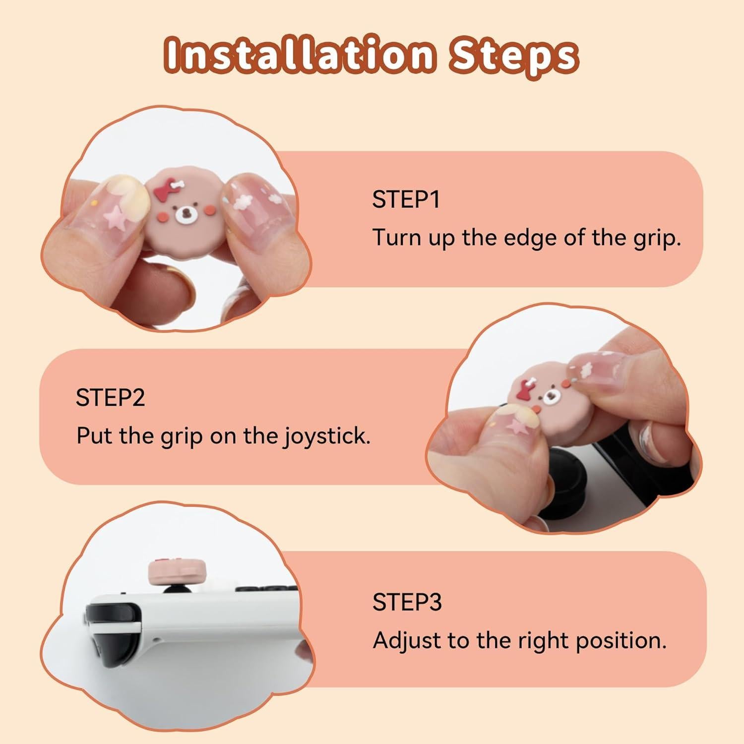 Tapas de Joystick GeekShare para Switch - Bichón Frisé