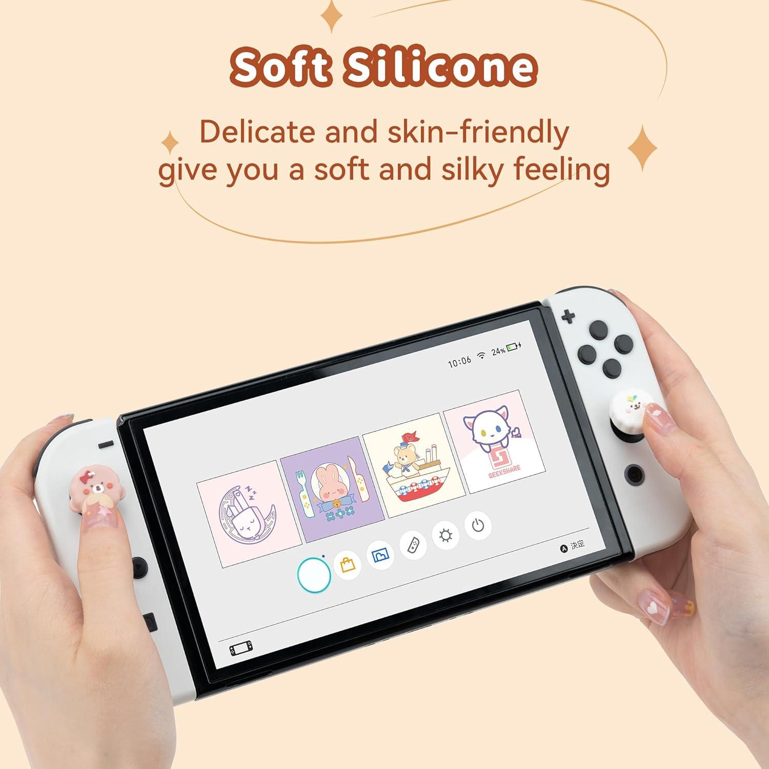 Tapas de Joystick GeekShare para Switch - Bichón Frisé