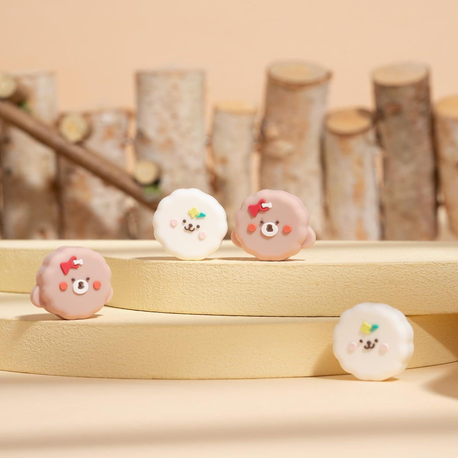 Tapas de Joystick GeekShare para Switch - Bichón Frisé