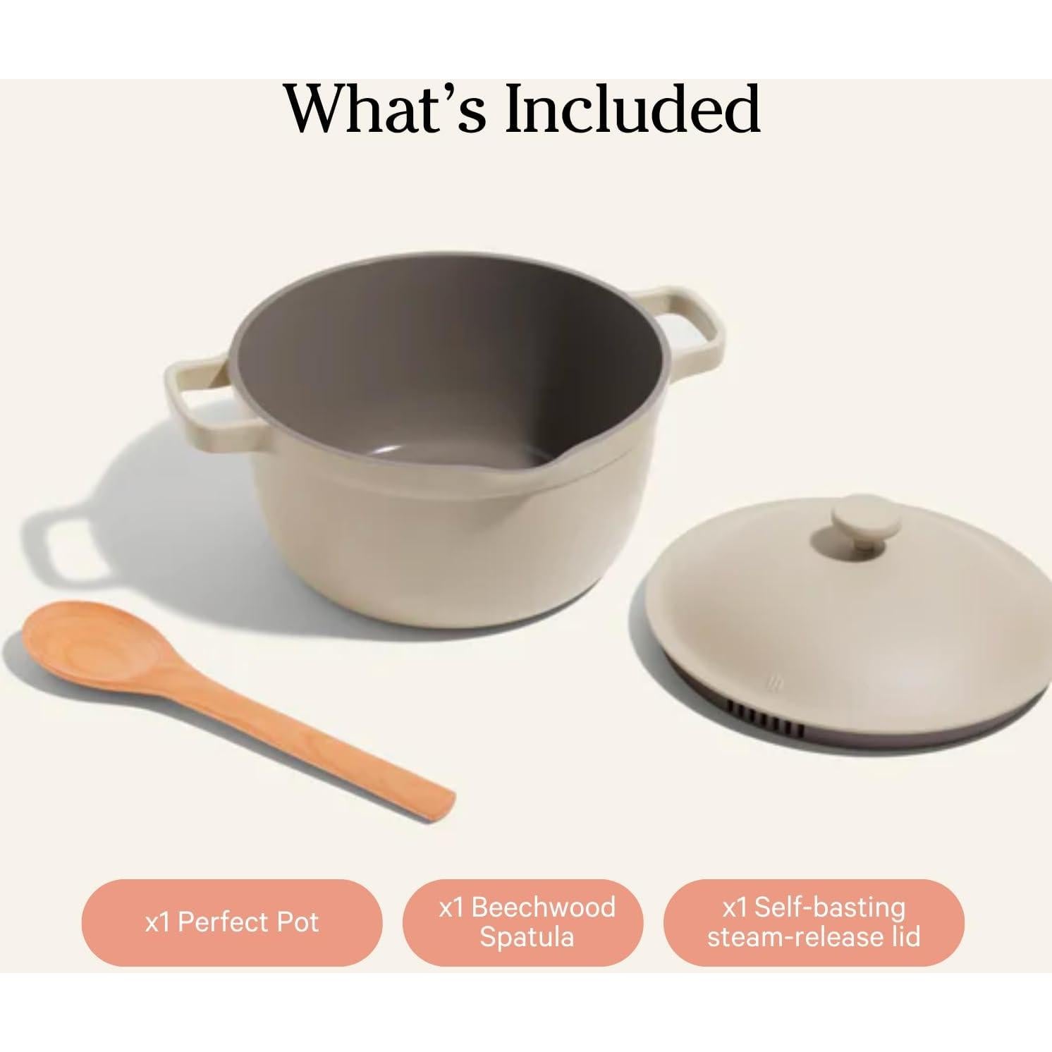 Olla Perfecta Nuestra Opción 5.5 Qt Cerámica Antiadherente