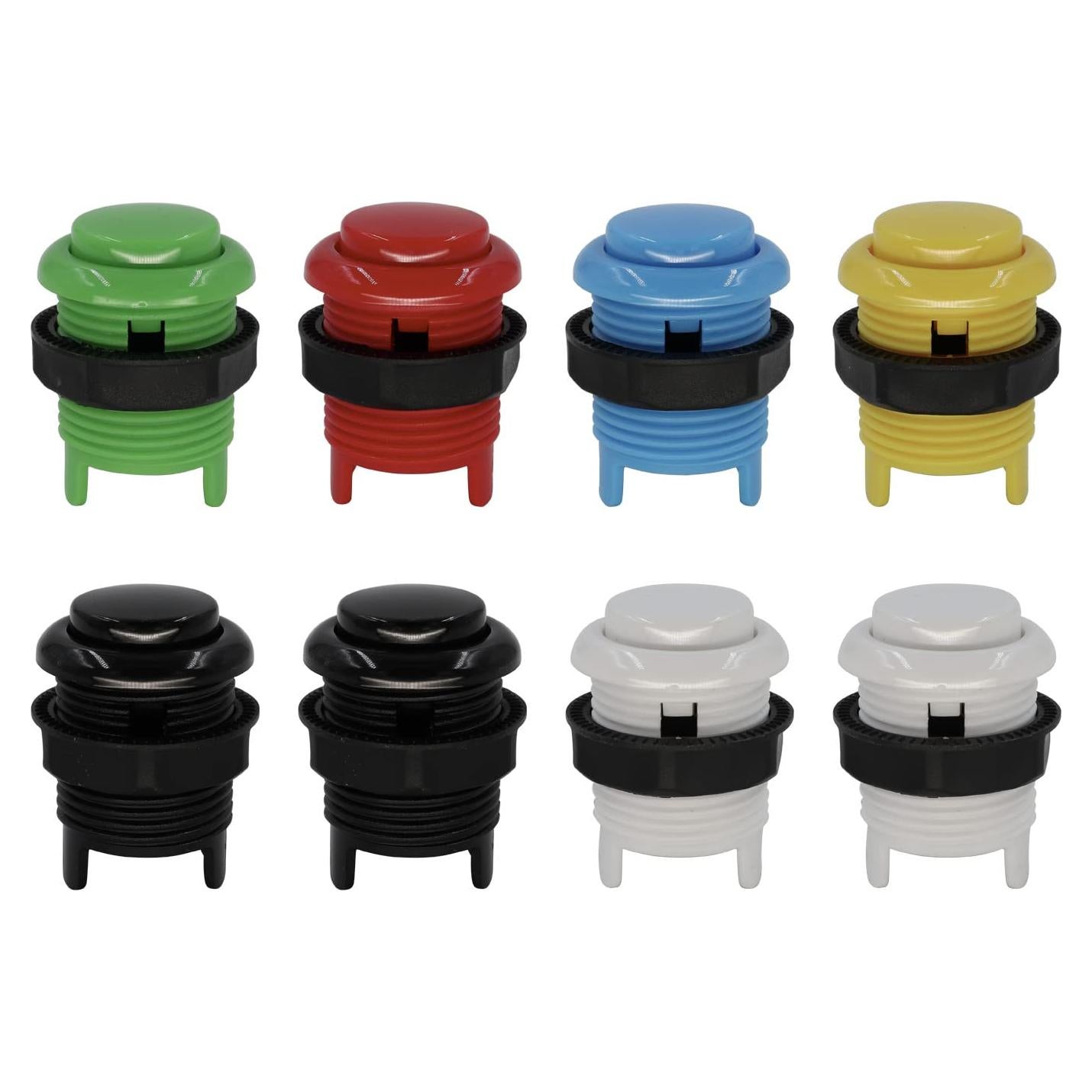 Botones de Presión SJ@JX 28mm para Arcade Multicolor