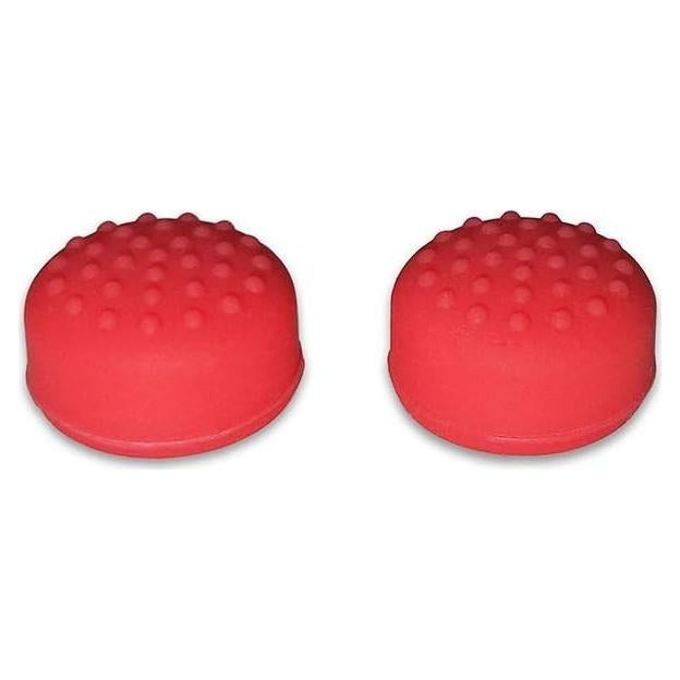 2 Tapas de Silicona para Joystick Switch Poke Ball Plus Rojo