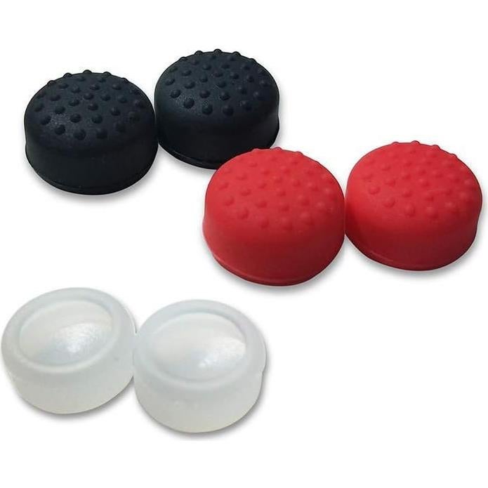 2 Tapas de Silicona para Joystick Switch Poke Ball Plus Rojo