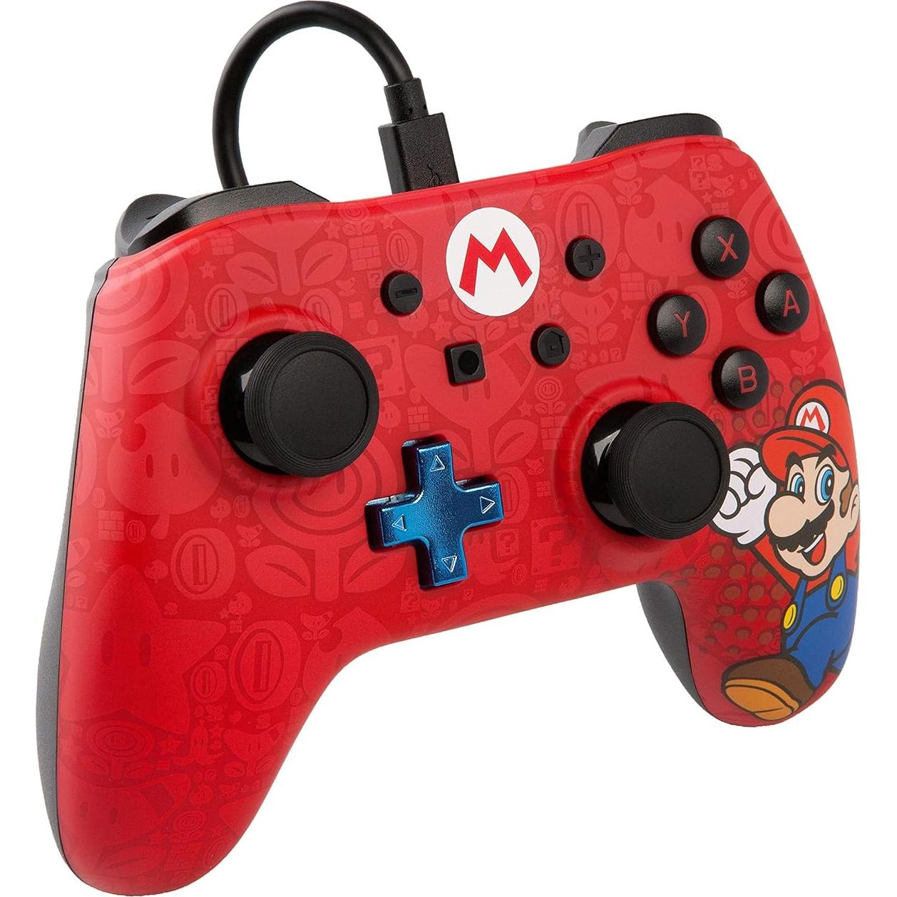 Controlador con cable PowerA Mario para Nintendo Switch
