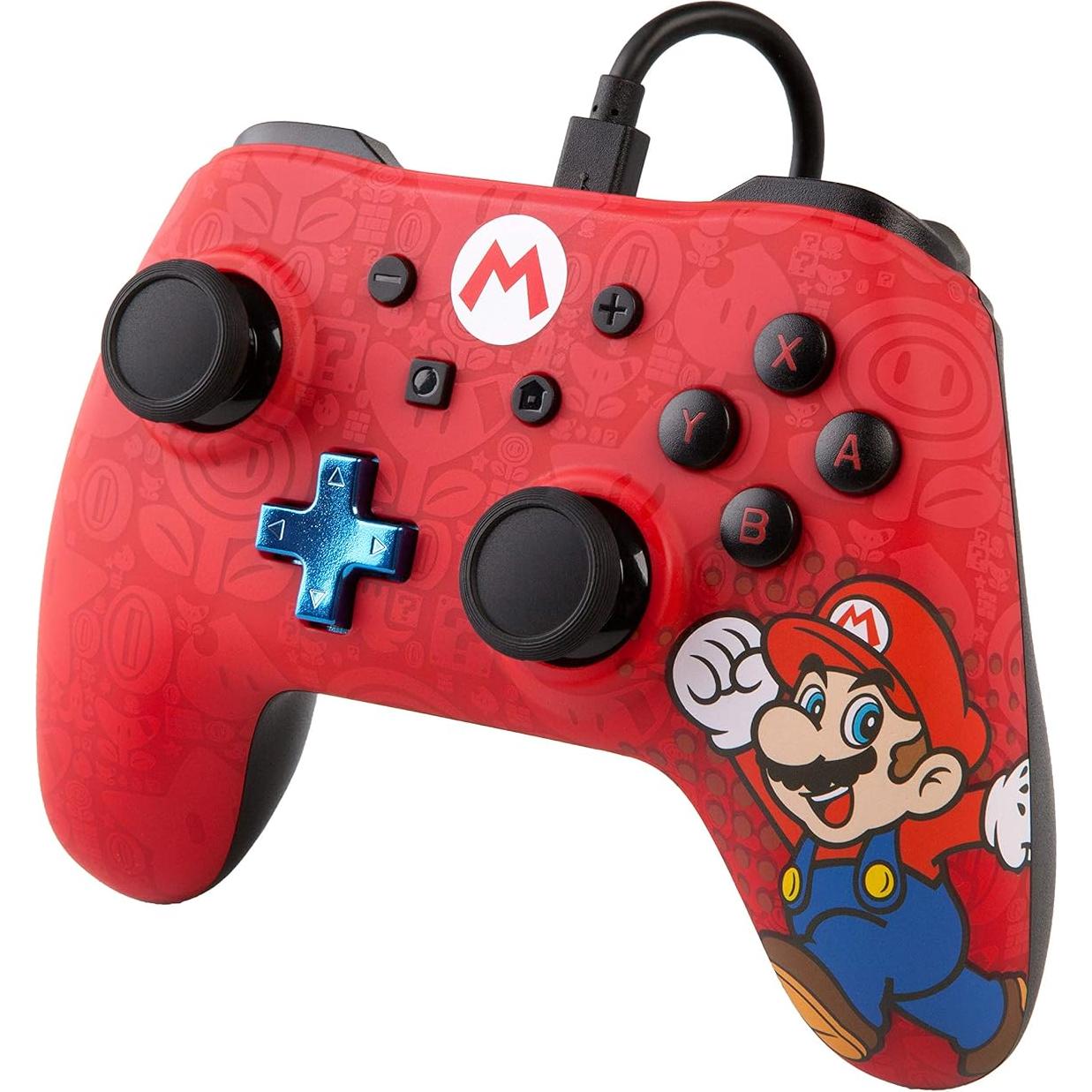 Controlador con cable PowerA Mario para Nintendo Switch