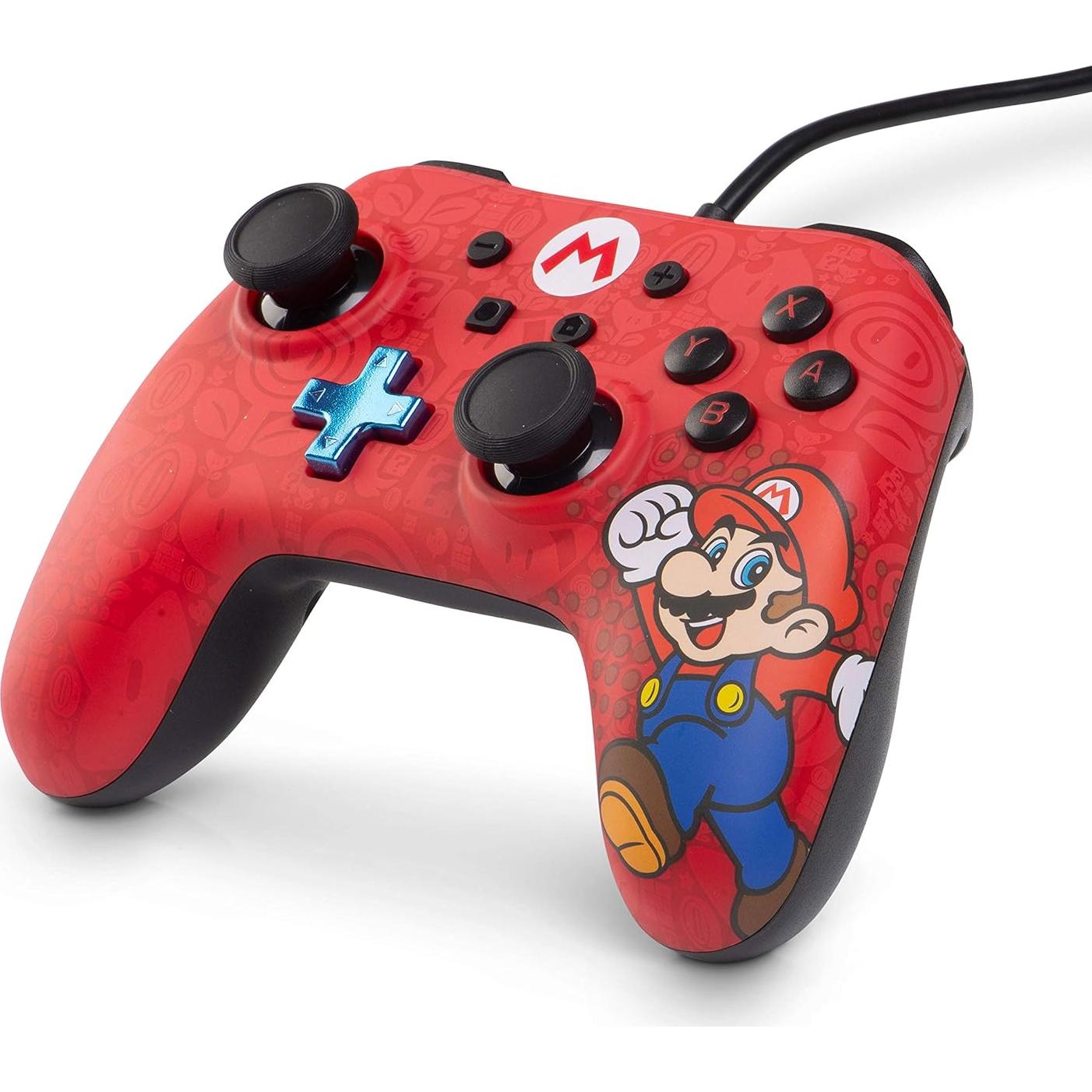 Controlador con cable PowerA Mario para Nintendo Switch