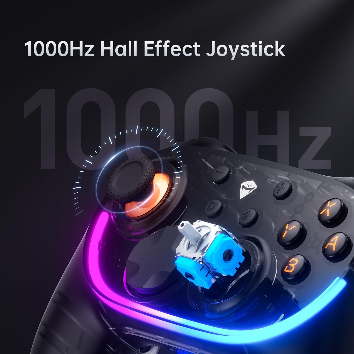 Controlador Inalámbrico Machenike S3 para Switch y PC - RGB