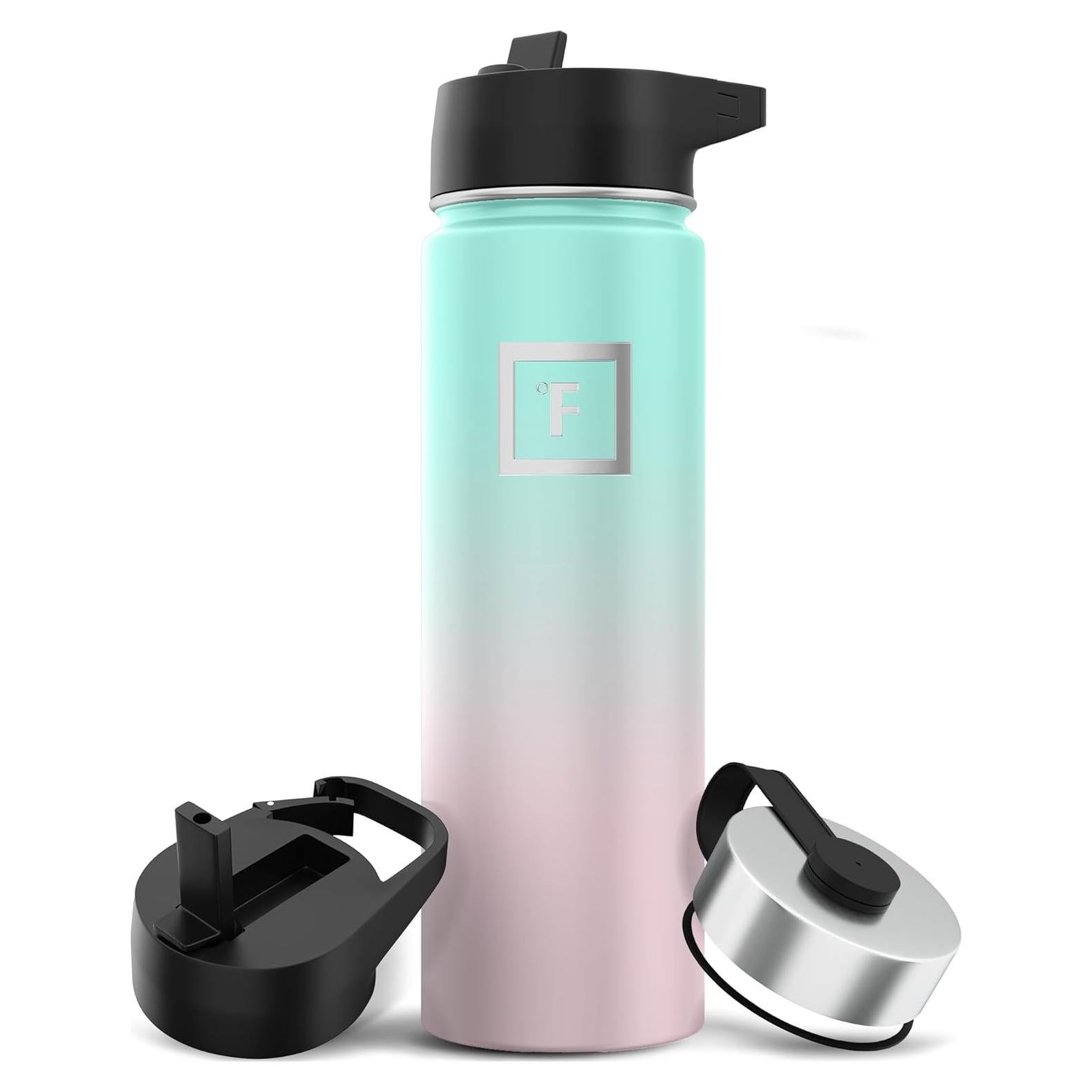 Botella de Agua Iron °Flask 0.62L Acero Inoxidable 3 Tapas