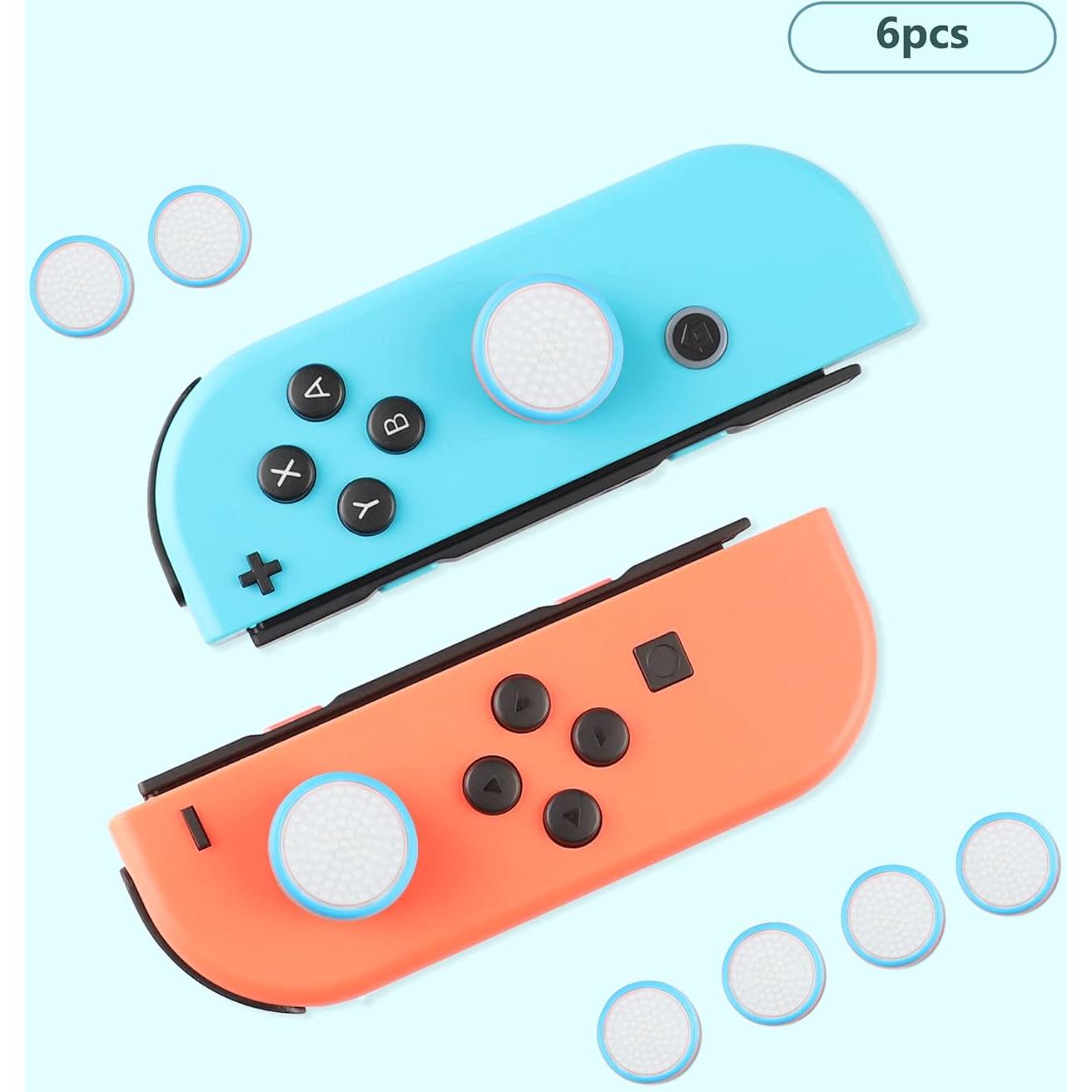 Tapa de Pulgar Silicona Xahpower para Joycon Switch 6PCS