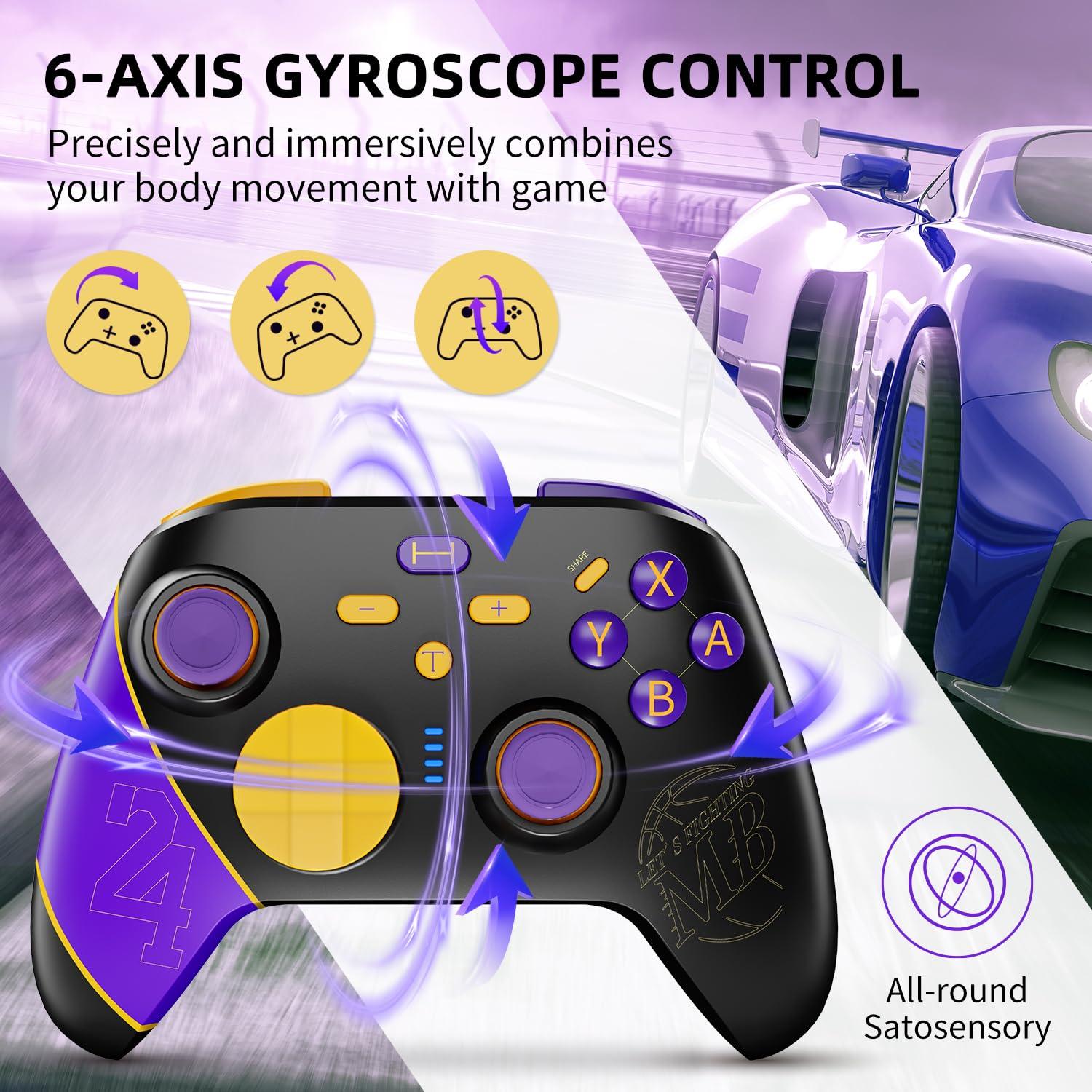 Controlador TOOMU Pro para Nintendo Switch con Turbo y Giroscopio