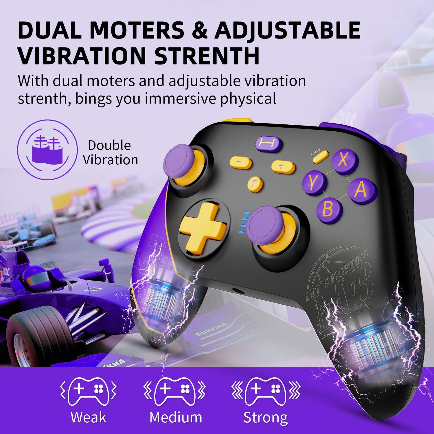 Controlador TOOMU Pro para Nintendo Switch con Turbo y Giroscopio