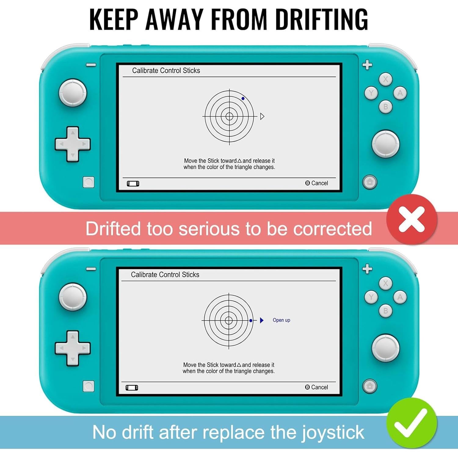 Paquete de 4 Joysticks Reemplazo para Nintendo Switch BGYTWEYTD