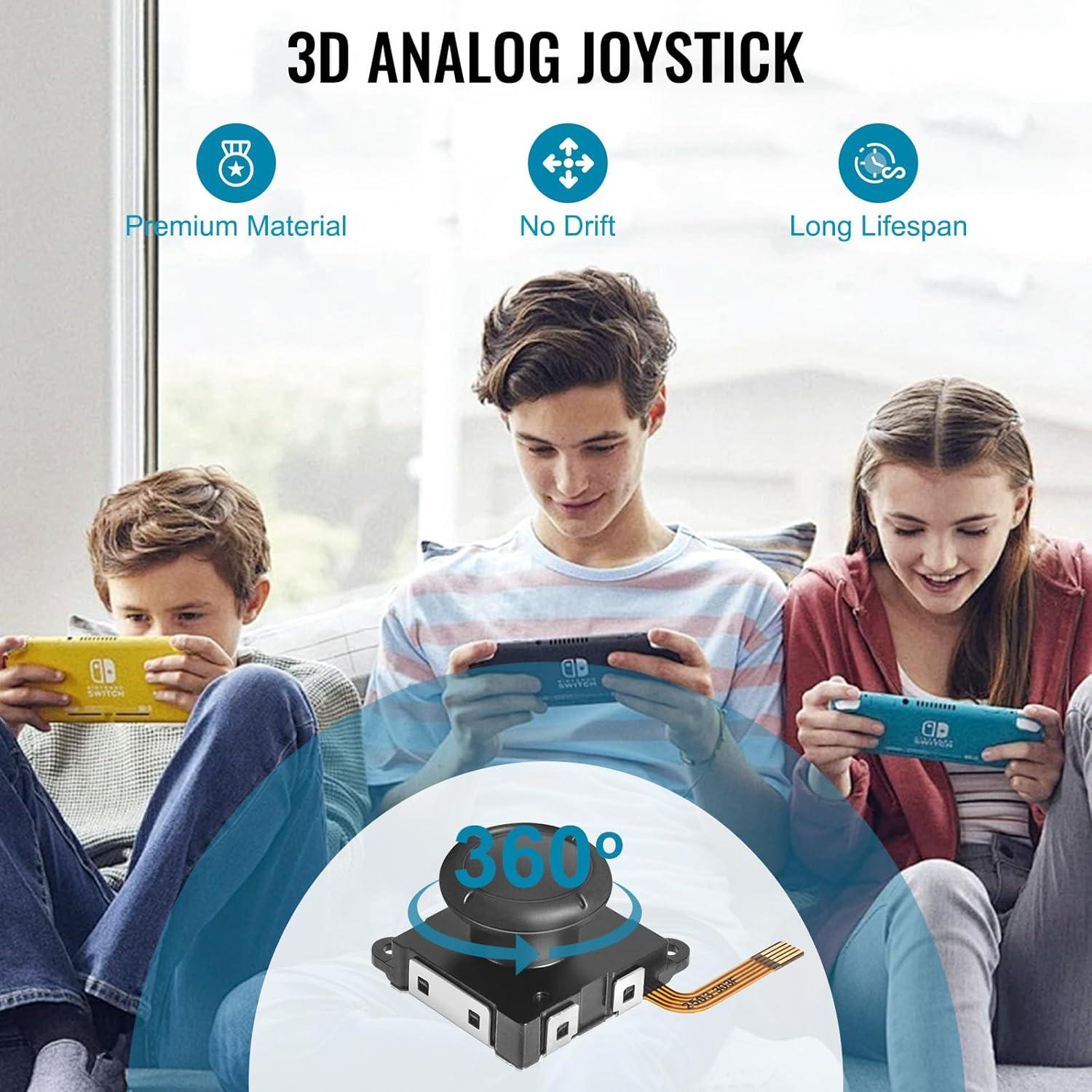 Paquete de 4 Joysticks Reemplazo para Nintendo Switch BGYTWEYTD