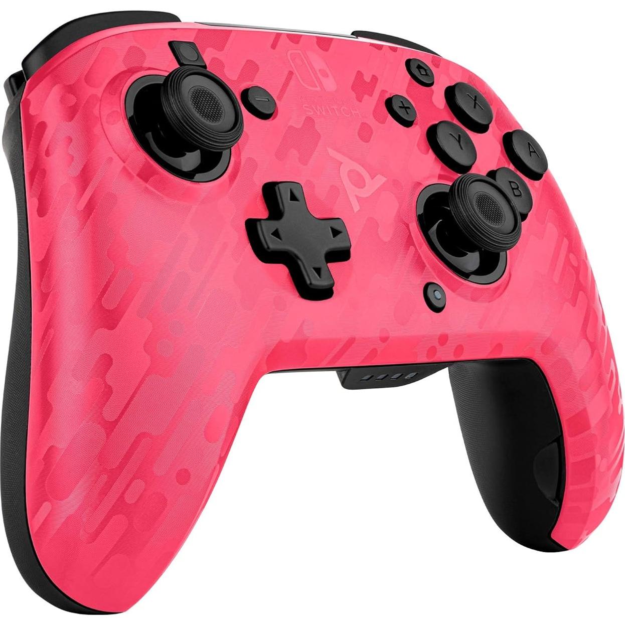 Controlador Inalámbrico PDP Gaming Faceoff Deluxe Camuflaje Rosa