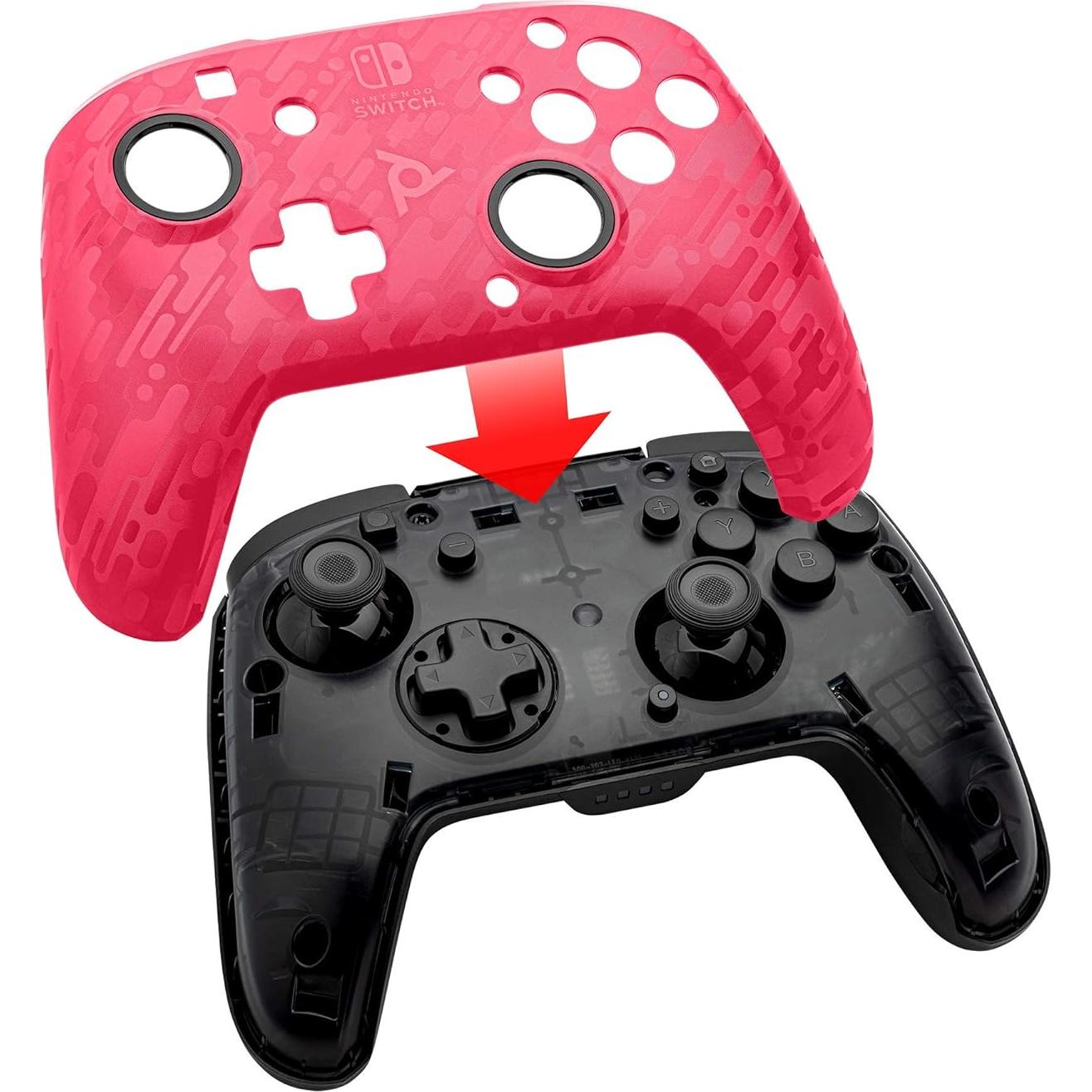 Controlador Inalámbrico PDP Gaming Faceoff Deluxe Camuflaje Rosa