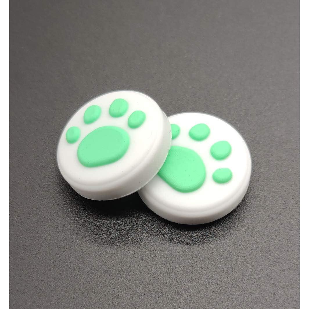 Tapa de agarre de joystick analógico Ambertown para Switch NS y Lite - Azul y Verde (2 Piezas)