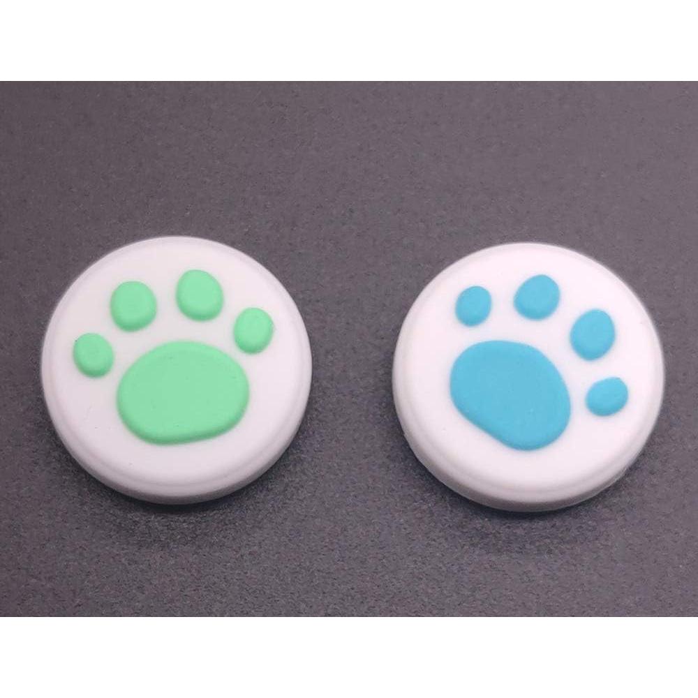 Tapa de agarre de joystick analógico Ambertown para Switch NS y Lite - Azul y Verde (2 Piezas)