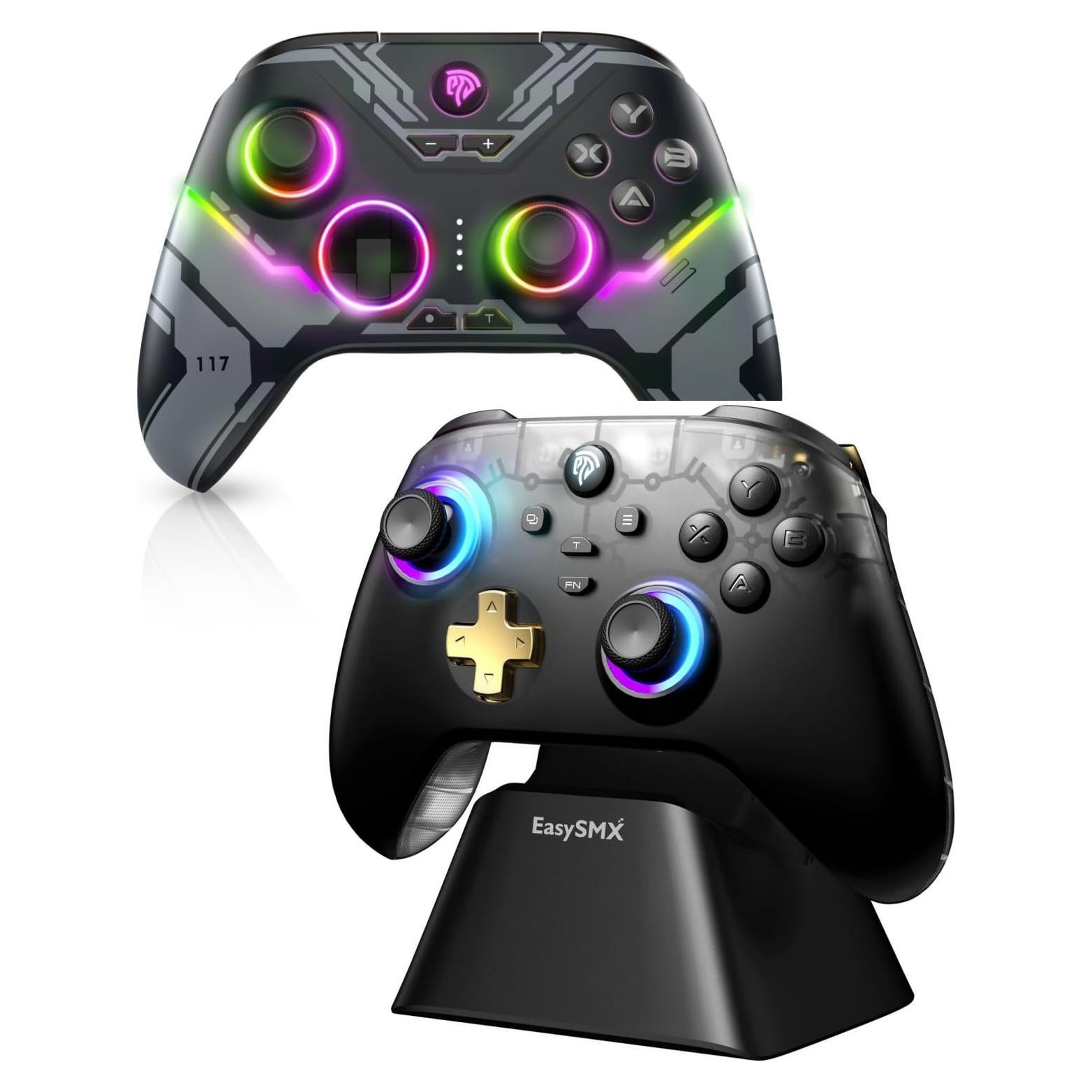 Paquete Controlador EasySMX X15 + New D05 con Base de Carga