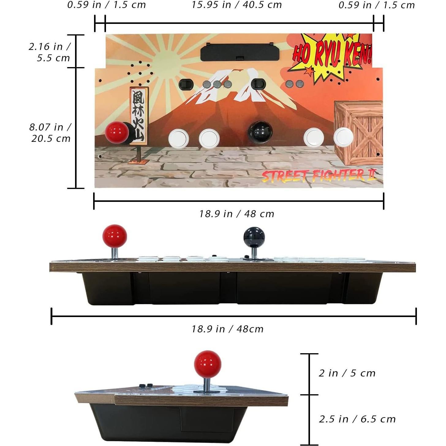 Palanca de Lucha IntecGaming para Gabinete Arcade1Up