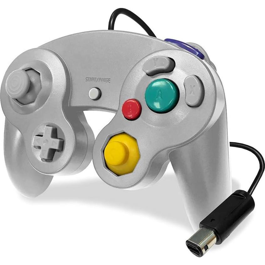 Controlador Old Skool para Wii/GameCube - Plata, 182 cm