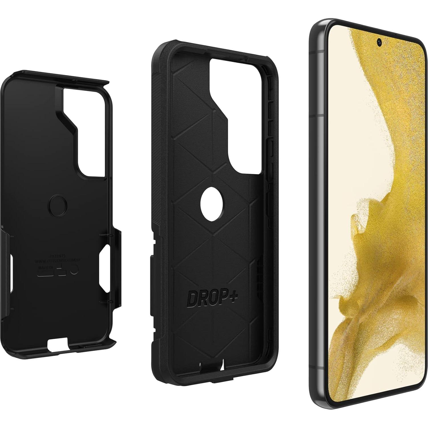 Funda OtterBox Commuter para Galaxy S22 - Negra, Delgada y Resistente