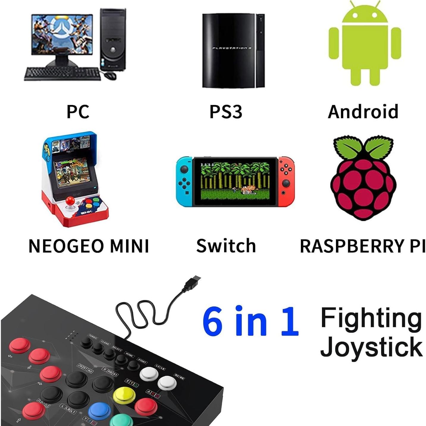 Joystick DOYO KT516 para Lucha Multiplataforma 3kg