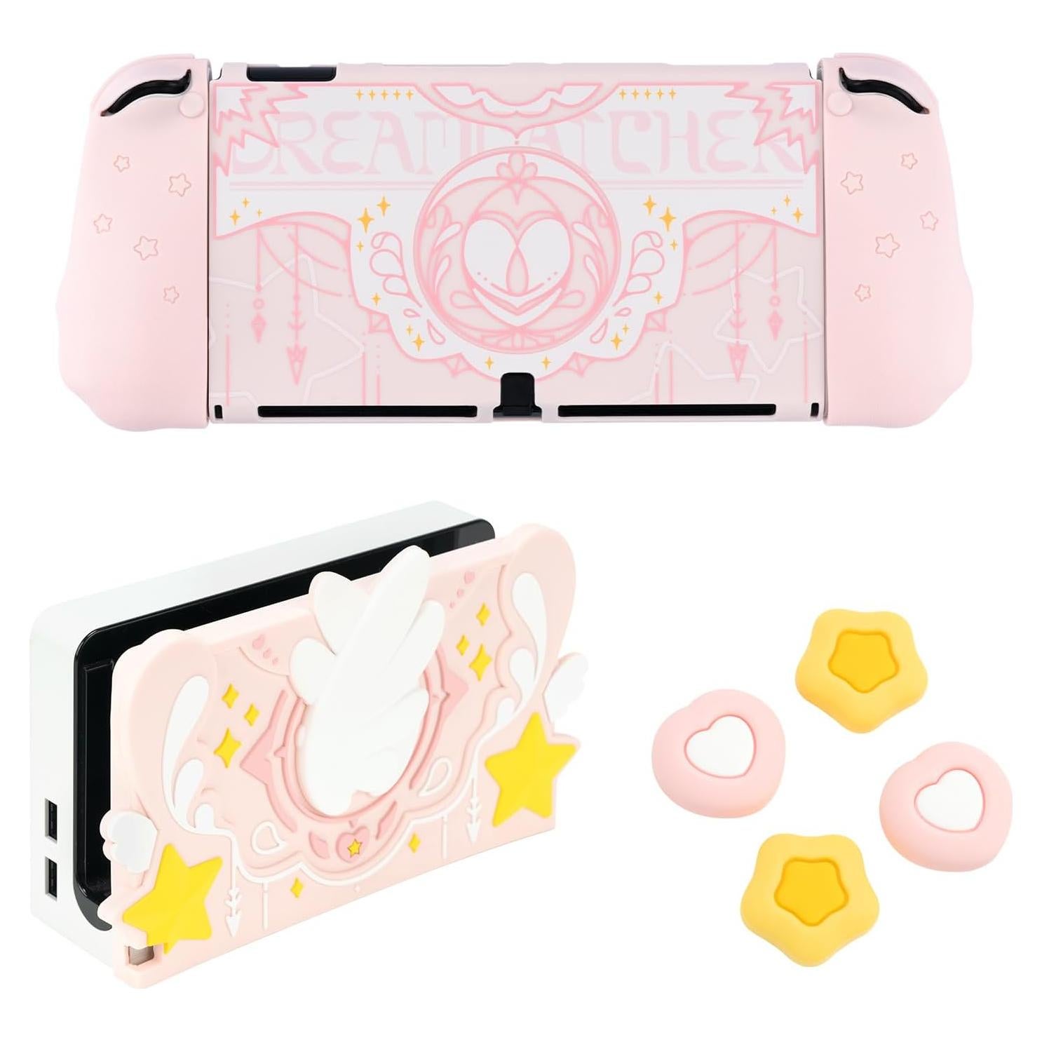 Funda Protectora GeekShare para Switch OLED - Rosa