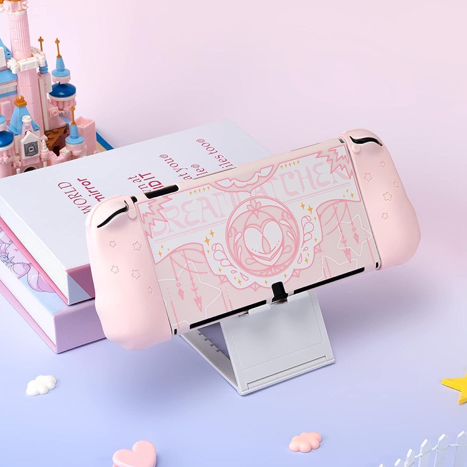 Funda Protectora GeekShare para Switch OLED - Rosa