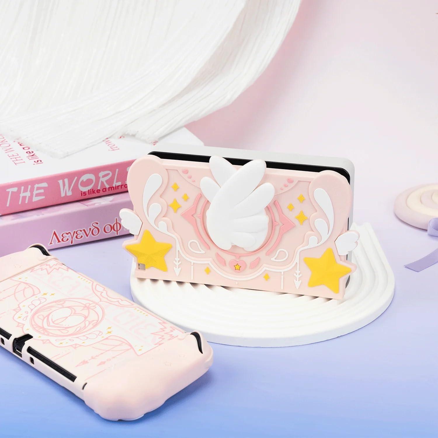 Funda Protectora GeekShare para Switch OLED - Rosa