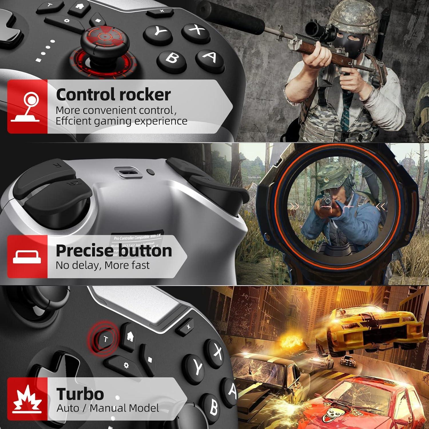 Controladores Inalámbricos Happydo para Nintendo Switch y PC