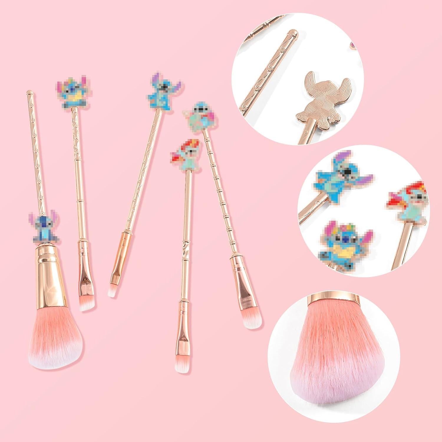 Juego de Pinceles de Maquillaje Stich WeChip 5 Piezas