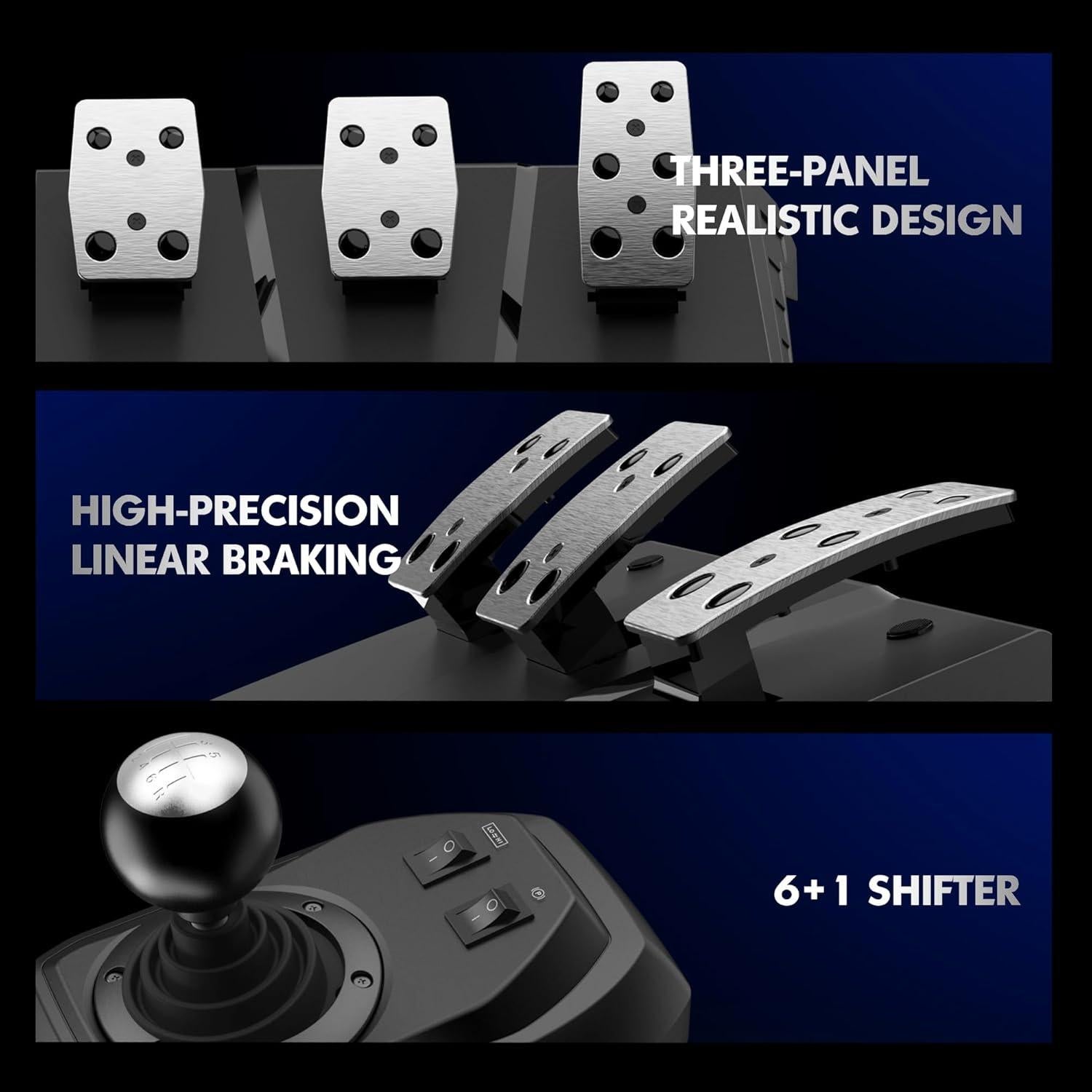 Volante de Carreras PXN V9 con Pedales y Vibración