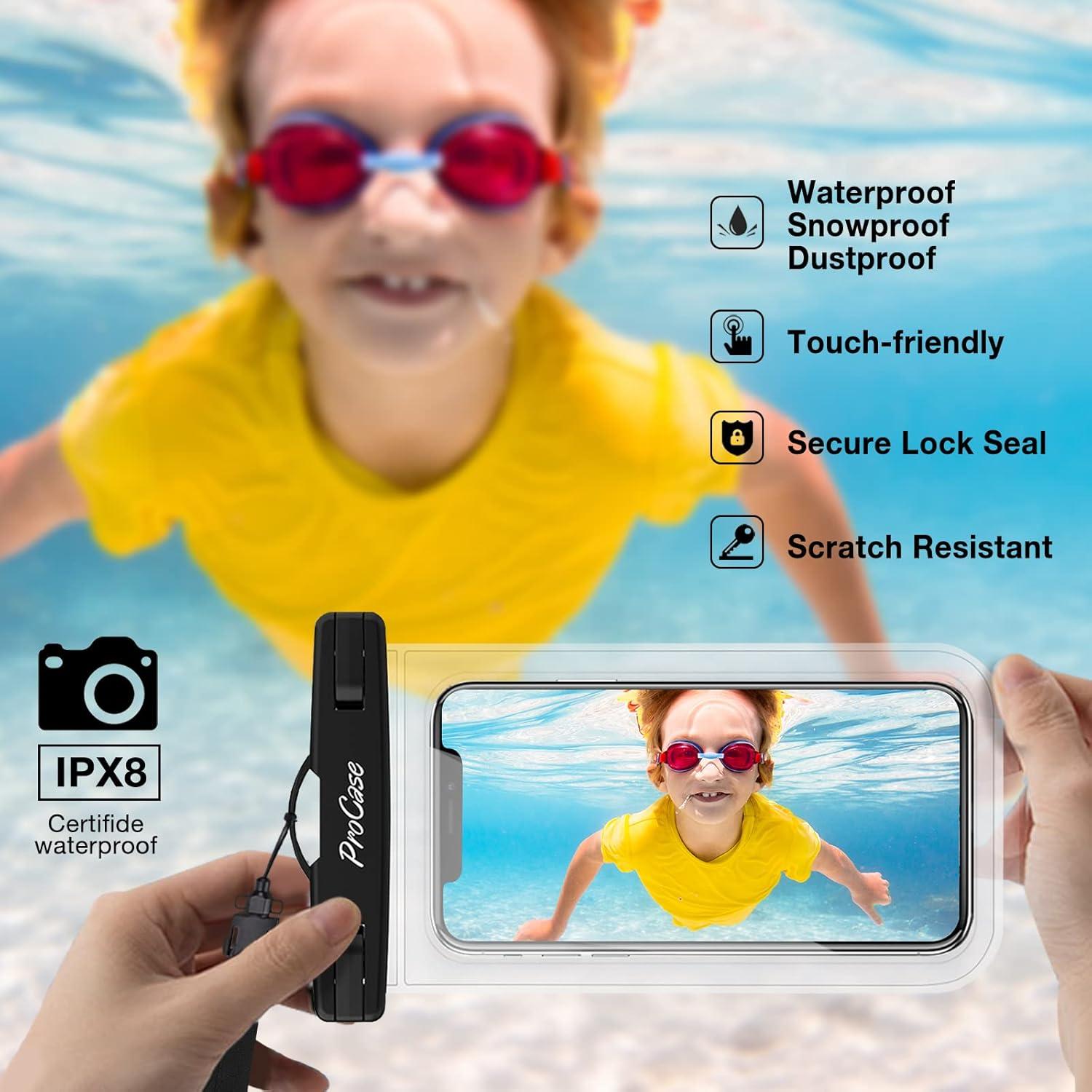 Funda Impermeable ProCase para Teléfono 7" Universal Claro