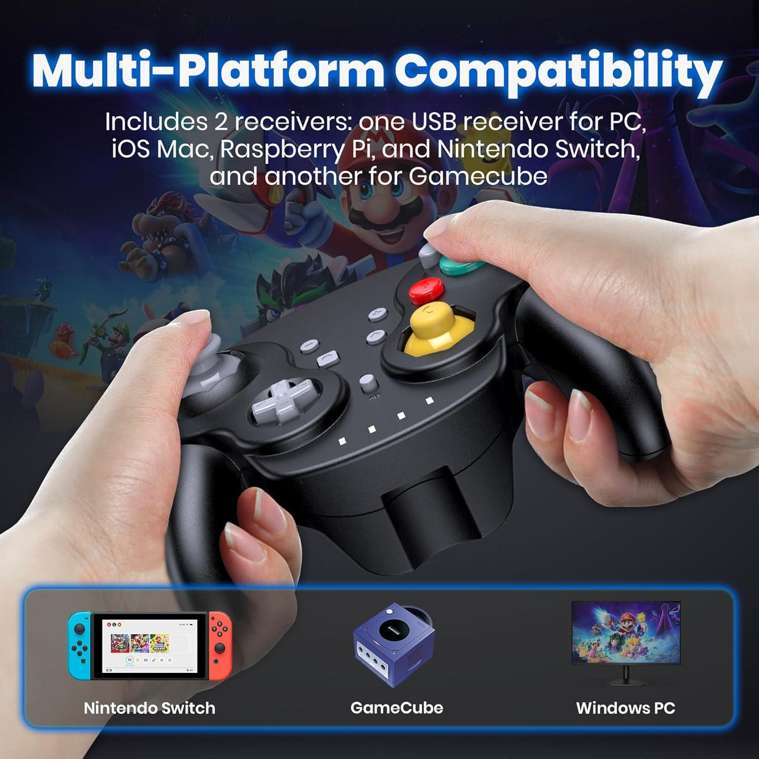 Controlador inalámbrico NGC iNNEXT USB para PC y GameCube