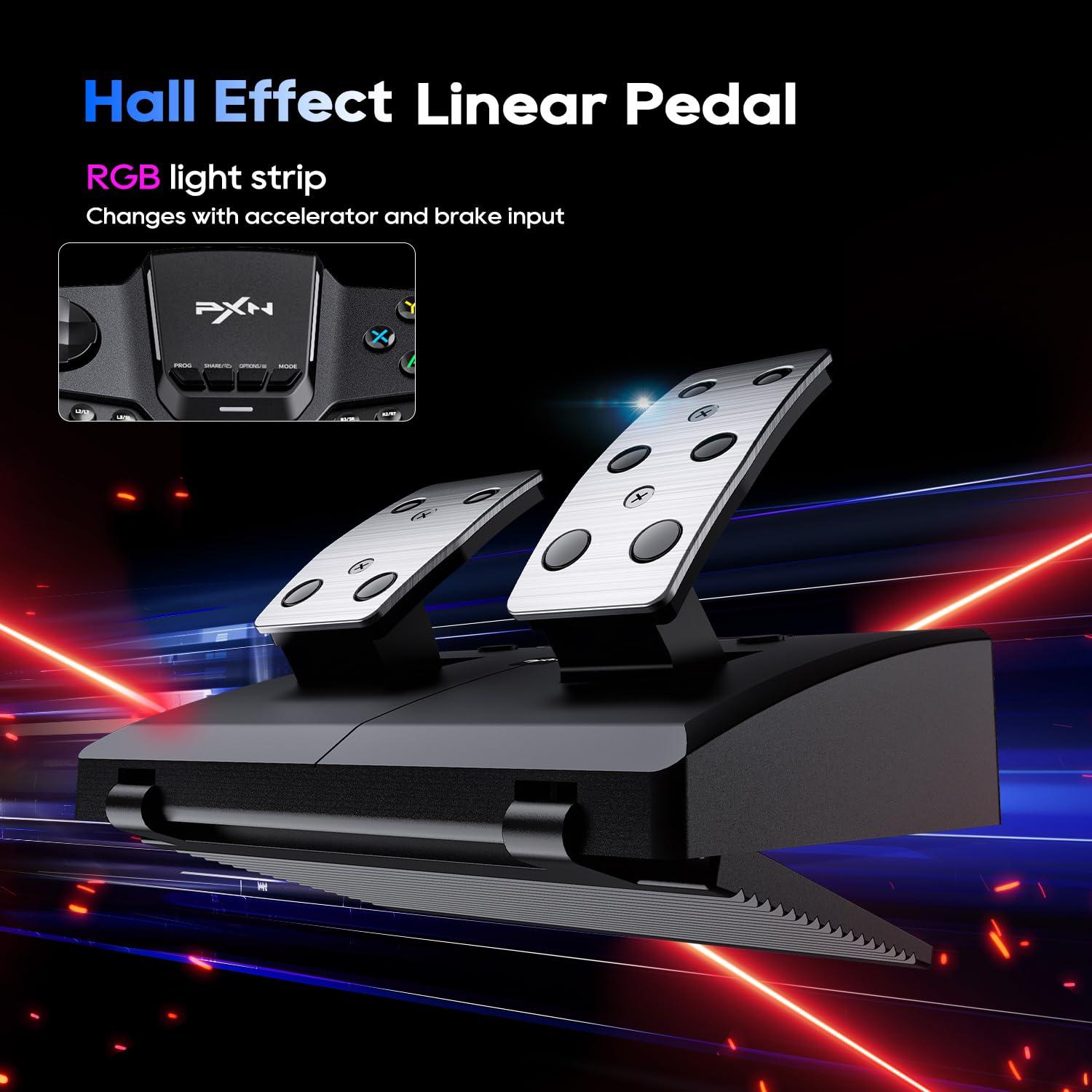 Volante de Carreras PXN V900 GEN2 con Pedales para PC y Consolas