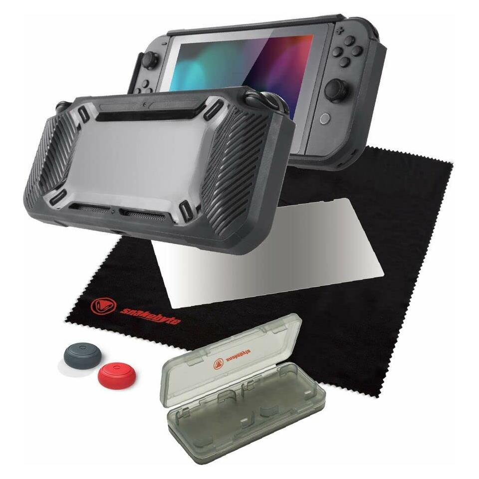 Kit Accesorios Nintendo Switch Snakebyte - Funda Dura y Protector