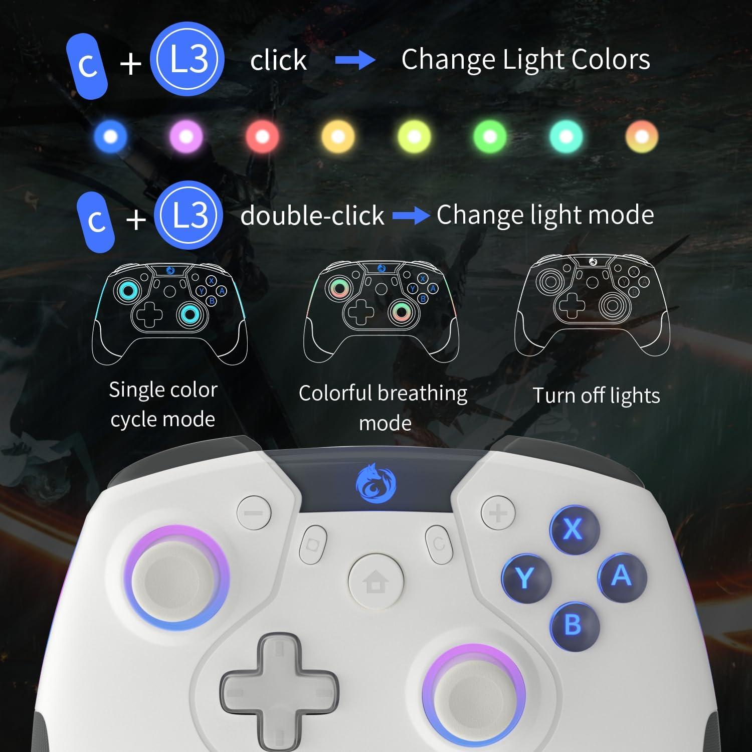 Controlador Iesooy Pro Inalámbrico para Switch y Steam Deck