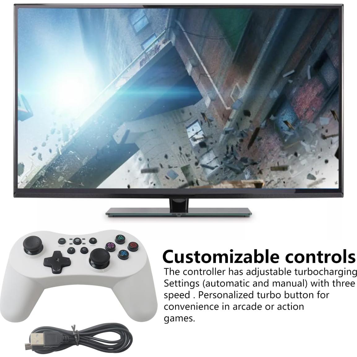 Controlador Pro Inalámbrico WELURE para Nintendo Switch - Blanco