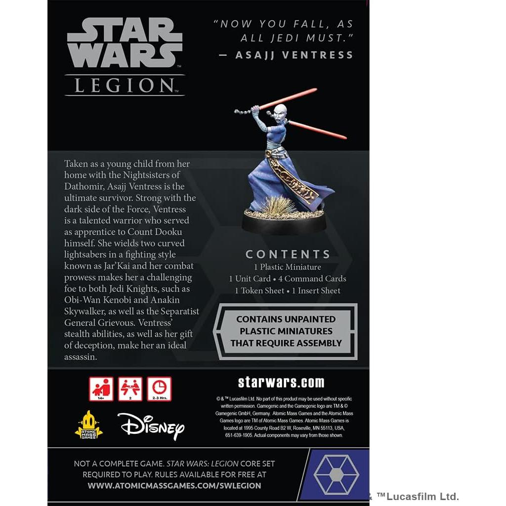 Star Wars: Legion Asajj Ventress Expansión Operativa - Juego de Estrategia