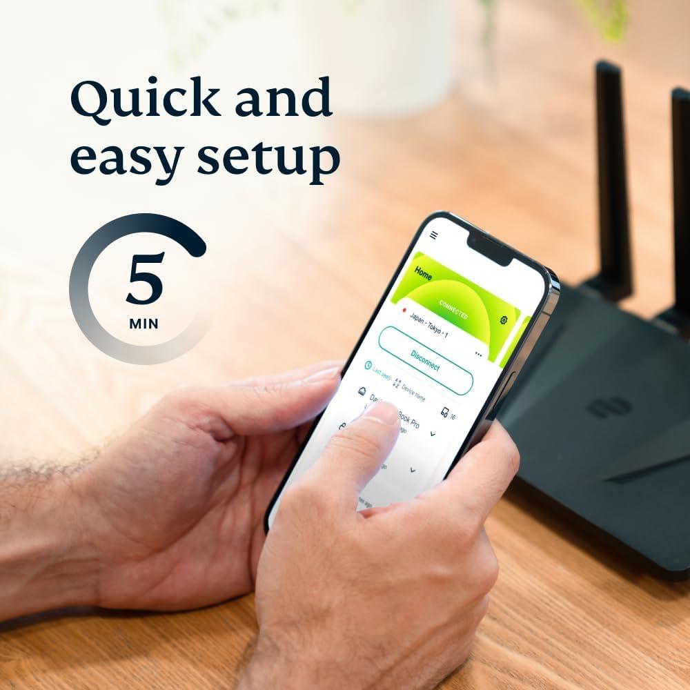Aircove Enrutador VPN Wi-Fi 6 ExpressVPN 1200 Mbps
