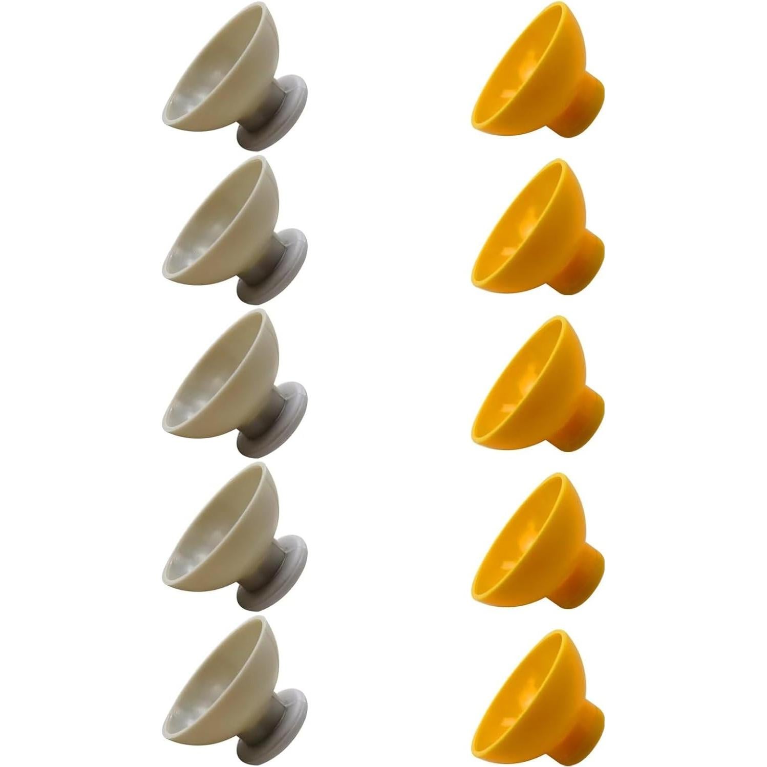 10 Tapas de Joystick para GameCube Acupress Amarillo/Gris