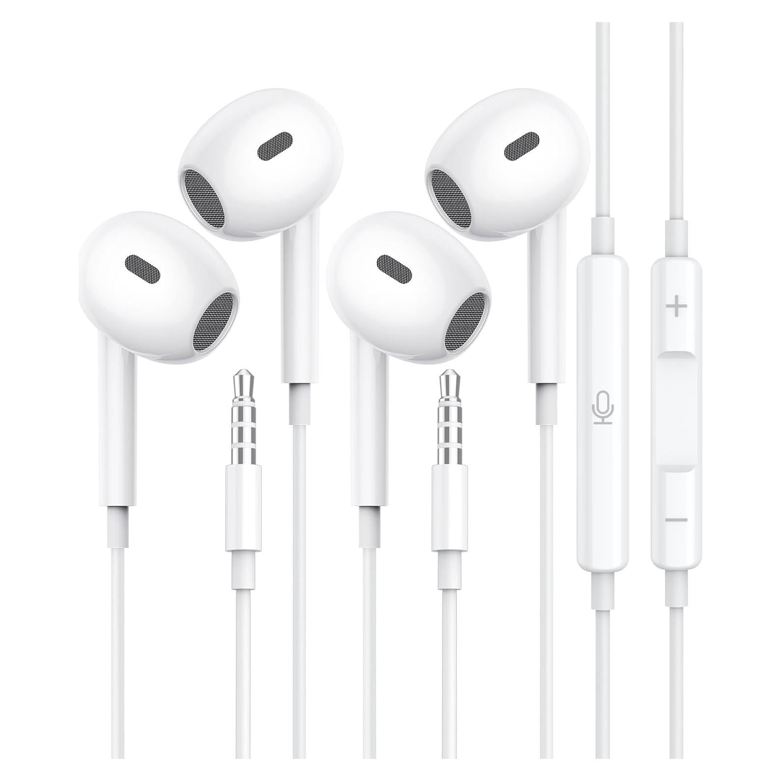 Auriculares con cable Tiloqua 3.5mm HiFi 2 paquetes