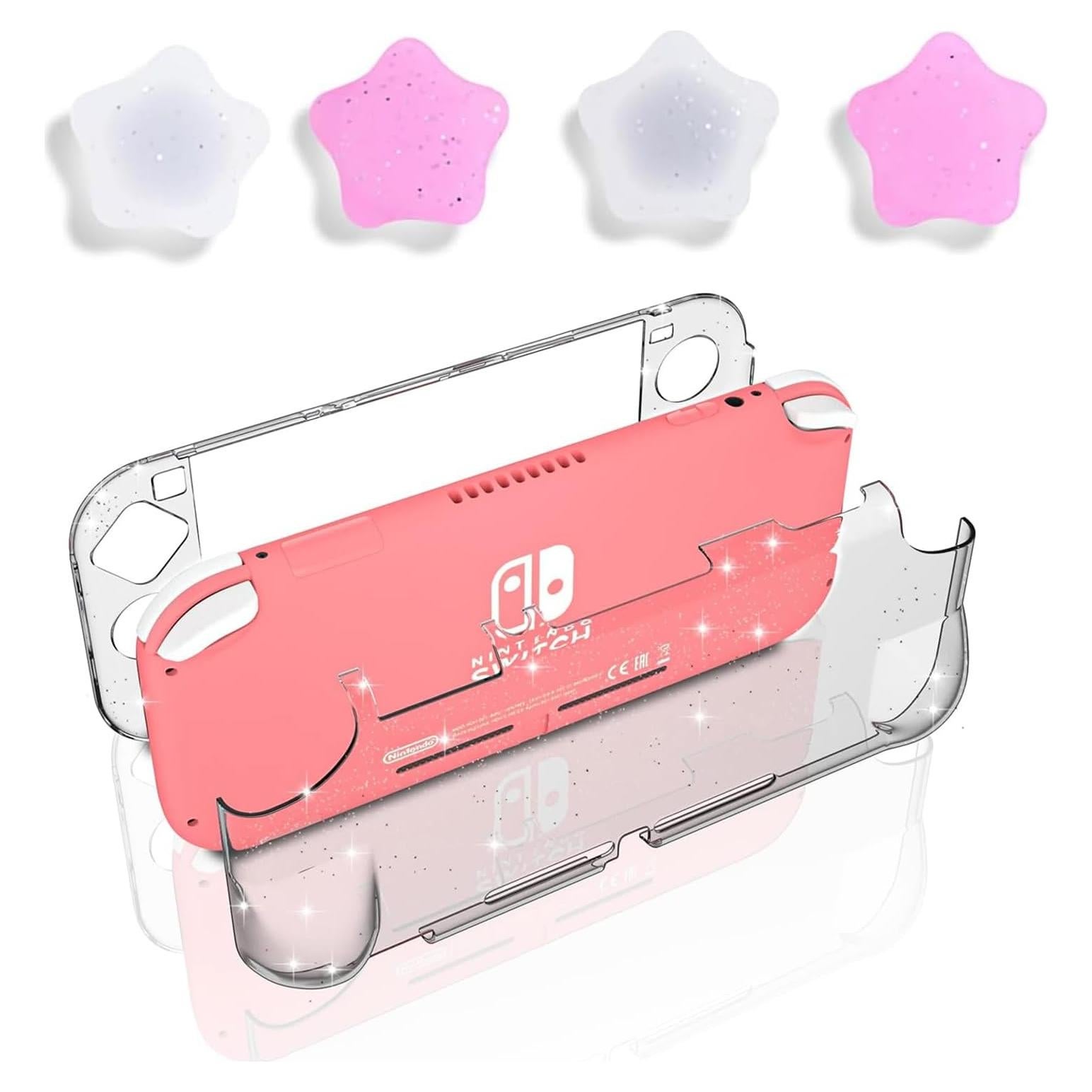 Funda Glitter y Empuñaduras para Nintendo Switch Lite
