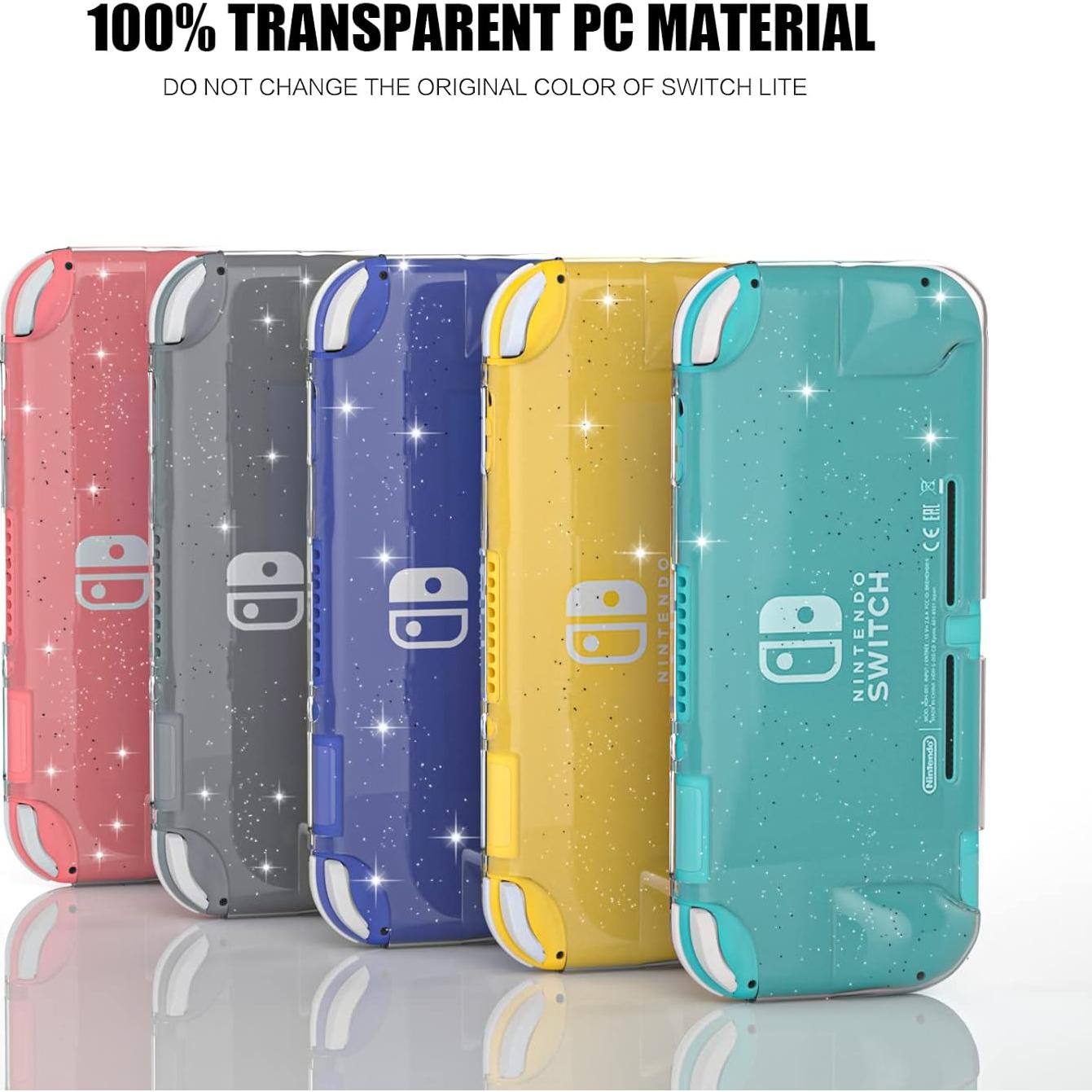 Funda Glitter y Empuñaduras para Nintendo Switch Lite