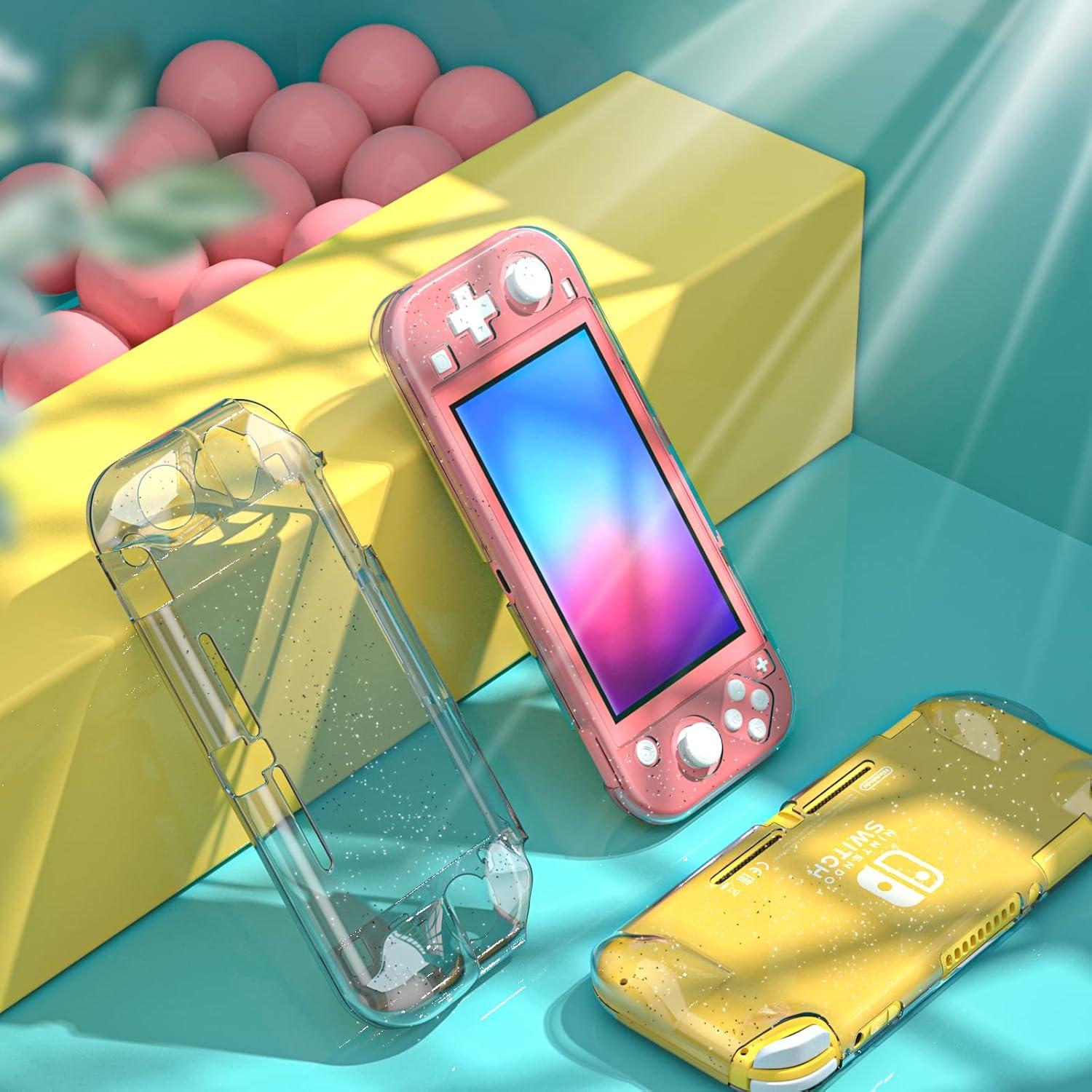 Funda Glitter y Empuñaduras para Nintendo Switch Lite