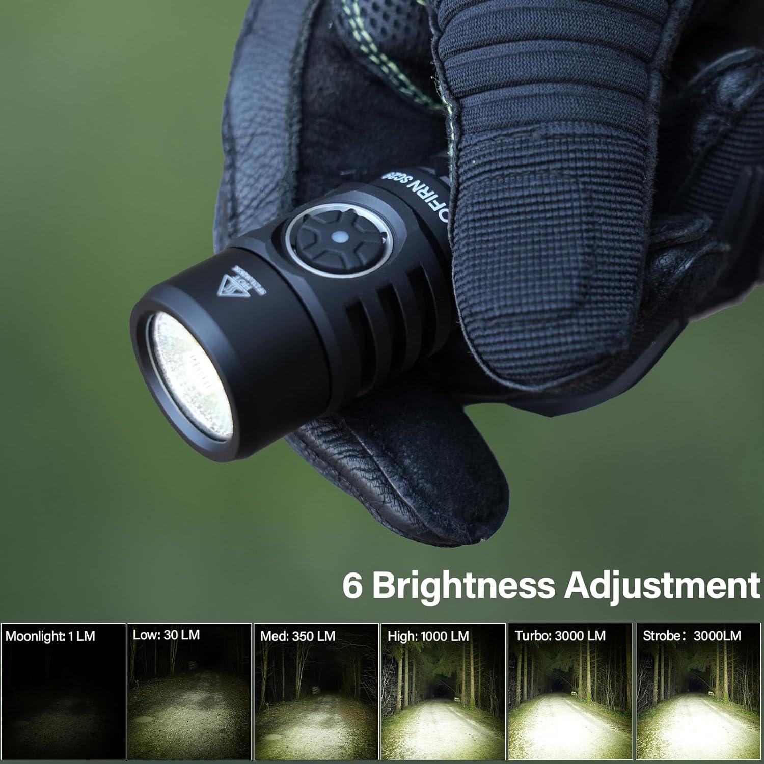 Linterna LED Sofirn SC29 Recargable 3000 Lúmenes IP68