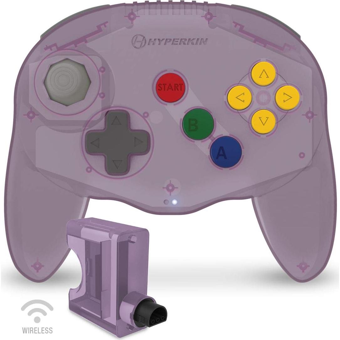 Controlador Inalámbrico Hyperkin Admiral + Tarjeta 256KB N64